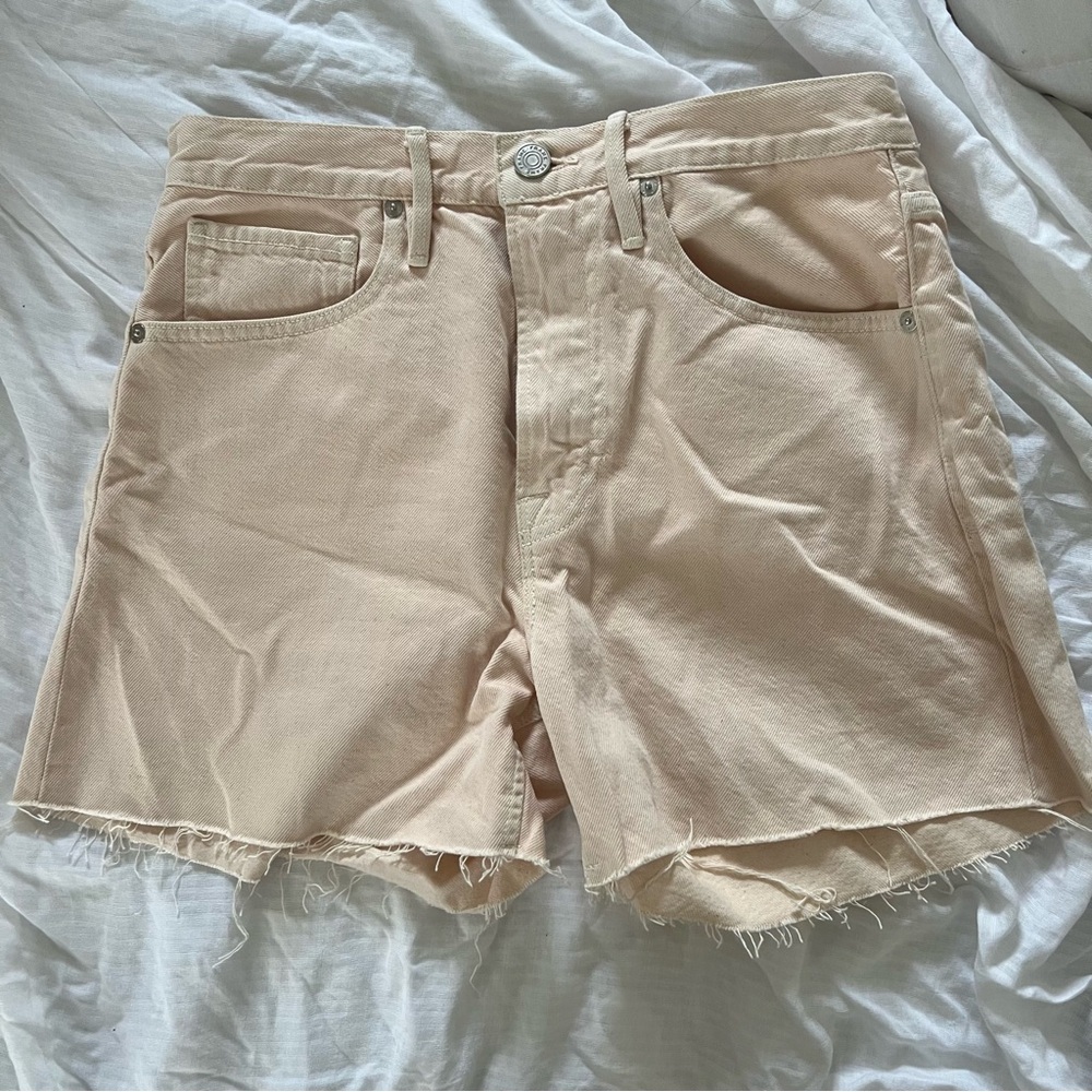 NWOT Light Pink Frame Le Super High Shorts